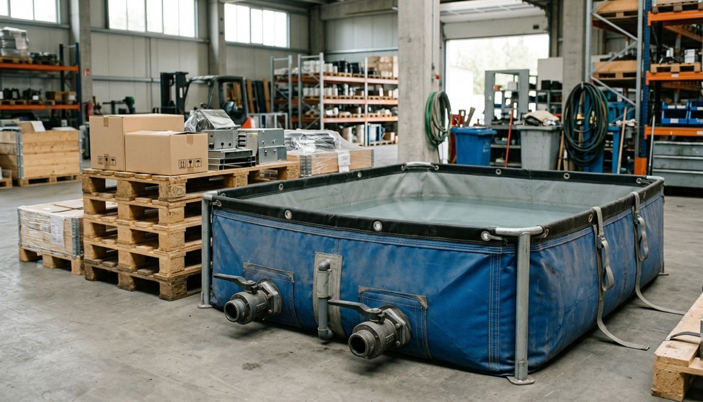 De la logistique à l'événementiel, le bac de rétention souple séduit par son ingéniosité